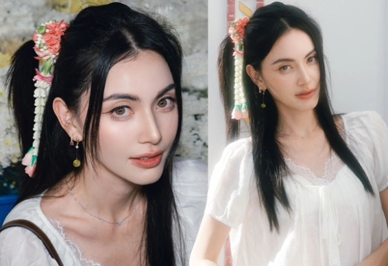ใหม่ ดาวิกา ตามเทรนด์มาลัยรัดเกล้า เผยออร่าความสวยเกินต้าน