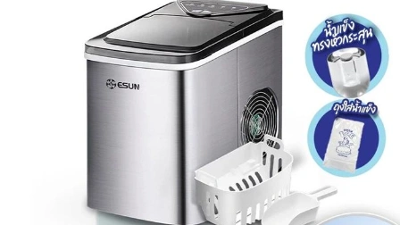 เครื่องทำน้ำแข็ง ESUN EIM-16S สแตนเลสทนทาน สเปกจัดเต็ม