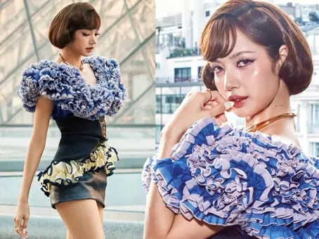 เปิดภาพ ลิซ่า ล่าสุดมาในลุคสวยสไตล์วินเทจ ในงาน Paris Fashion Week