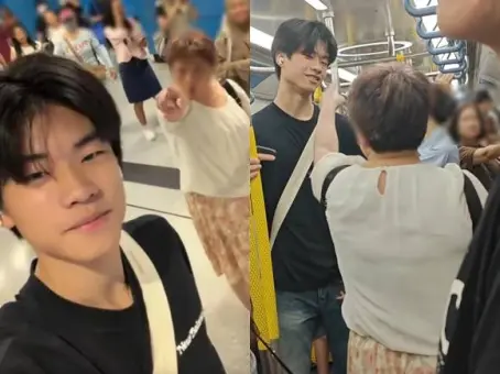 มนุษย์ป้าด่าลั่นรถไฟฟ้า เจอหนุ่มรับมือสุดกวน ทั้งตู้ขำลั่น พบเบื้องหลังความกวนคือฮีโร่
