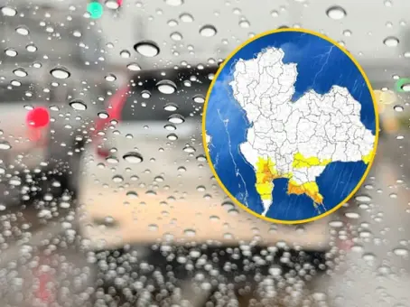 เปิดพื้นที่พยากรณ์ฝนตก 8 วันติด เข้ากรุงเทพฯ วันไหน วันไหนหนักสุด
